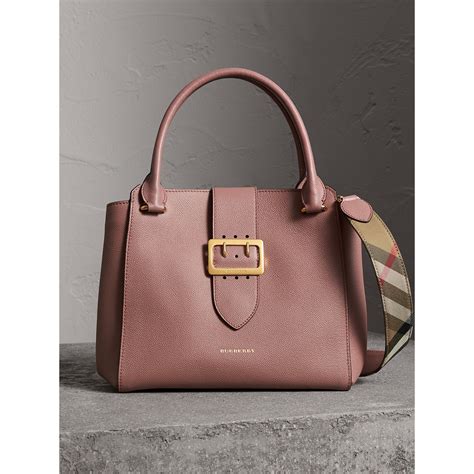 burberry leather pink tote|burberry buckle tote pink.